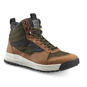 Vans men’s Ultrarange MTE HI Gore-Tex Shoes - green and brown - 11.5